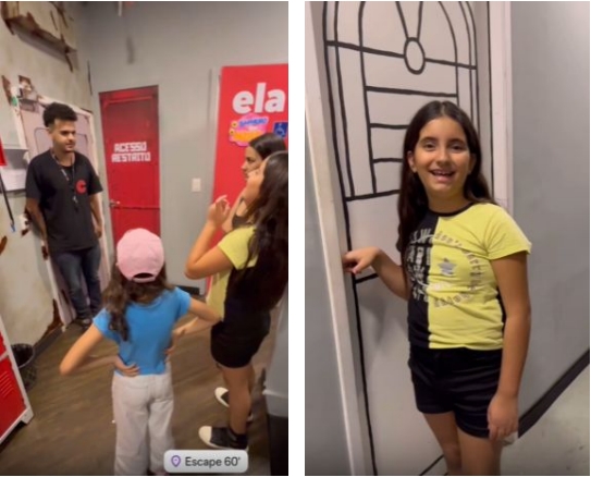 Emily Silva e Giulia Savi no Escape 60´